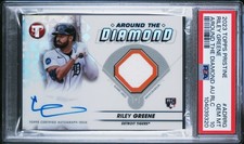 2023 Topps Pristine Riley Greene Around the Diamond Auto Relic RC Tigers PSA 10