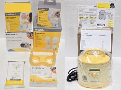 NEW Medela Symphony PLUS Breast Pump + Accessory Lot Cooler Pumping Kit + More!