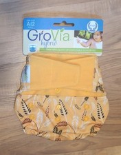 Retired Grovia Hybrid Hook and Loop Shell - AI2- Sweetgrass Cloth Diaper