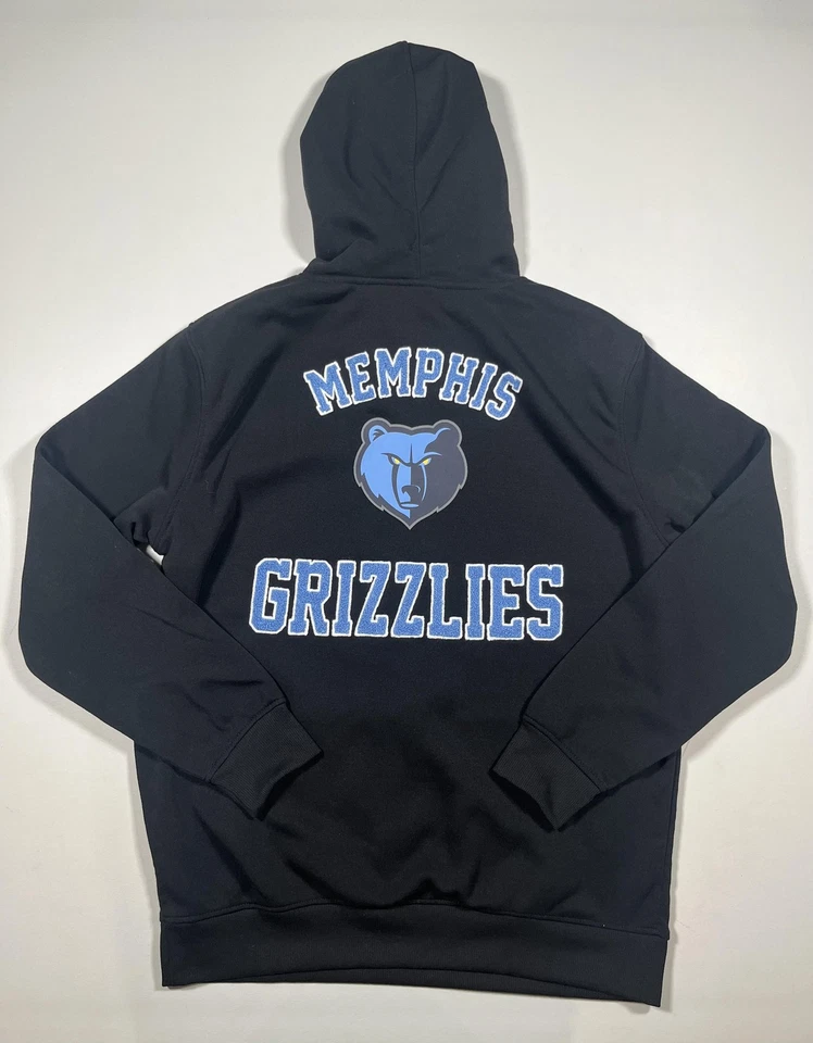 Sudadera con Capucha Memphis Grizzlies Para Hombre Grande Negra NBA Baloncesto Pullover Bordado Foto 2 de 4