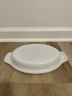 Vintage Milk Glass Fire King Anchor Hocking LID ONLY Casserole Dish Replacement