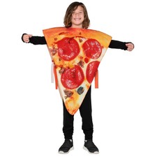 Halloween Pizza Costume Kids Large 10-12 yrs Slice Food Dress Up Party