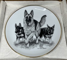 German Shepard Collector Plates Puppy Parade Telia Fleming Hanks 1995 Limited 