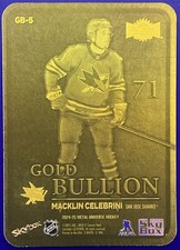Macklin Celebrini RC 2024-25 Skybox Metal Universe Gold Bullion SSP