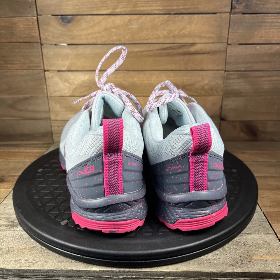 New Balance NB Nitrel Mujer Talla 8.5B Trail Running Gris Rosa Caliente Zapatos SIN PLANTILLA Foto 4 de 4