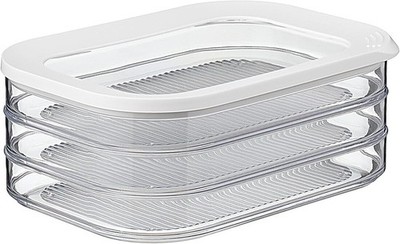 Mepal Modula Rounded Staable Food Stora Box | 3 partments with 1