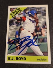 BJ Boyd Autograph Signed 2015 Topps Heritage Oakland Athletics
