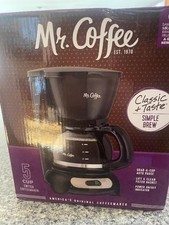Mr. Coffee~Tf7~5 Cup Switch Coffeemaker~Classic + Taste~Simple Brew~NEW IN BOX