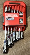 CRAFTSMAN CMMT87009 7-Piece METRIC Ratcheting Flex Head Combination Wrench Set