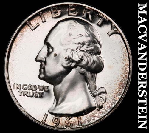 1961 Washington Quarter- Choice Gem Proof Luster No Reserve #i8255