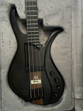 SUPER RARE* Ibanez AFR4FMP Active Electric Bass Guitar Black Used With Case