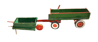 Wood Wheelbarrow Wagon Toys Farmhouse Primitive Handmade Planter Vintage