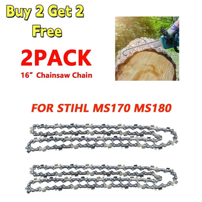 #ad 4Pcs 16quot; Chainsaw Chain For Stihl MS170 MS180 MS181 MS201 3 8quot;LP .050quot; 55E $4.99