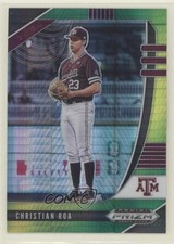 2020 Panini Prizm Draft Picks Green & Yellow Hyper Christian Roa #PDP48 2xd