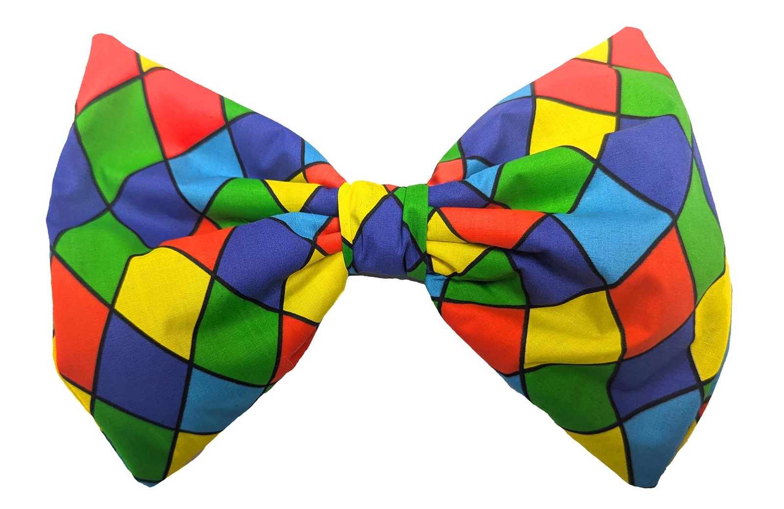 Adults Harlequin Giant Bowtie Clown Circus Big Top Fancy Dress Costume Accessory