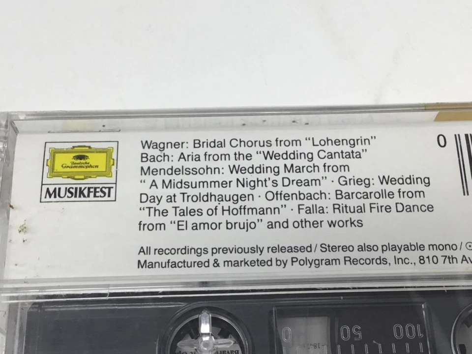 New Sealed Here Comes the Bride a Musical Wedding Party Bach Cassette Tape - Image 4 of 4