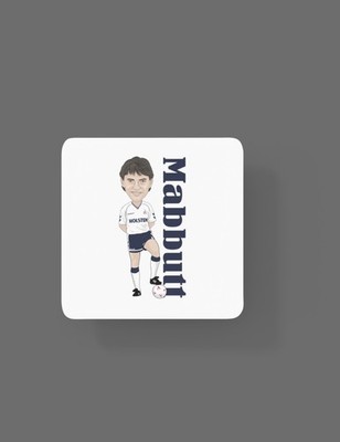 Gary Mabbutt Tottenham inoffizielle Fußball Cartoon Grafik Kunst Fußball Untersetzer