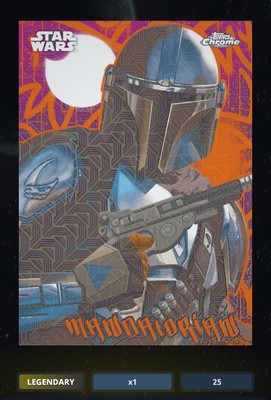 Star Wars Card Trader - Legendary Chrome25 Galactic Graffiti Mandalorian 25cc