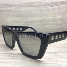 Alexander McQueen MQ 0019S Sunglasses Black 002 Authentic 52mm