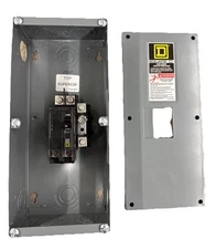 QO2100BN Square D 100 Amp Max Enclosure Type 1 W 80 Amp 2 Pole Breaker & Neutral