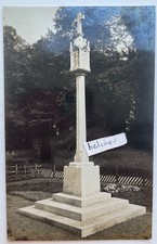 c1920 Post WW1 Tollerton War Memorial Nottingham Nottinghamshire RP Postcard