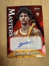 2024 Topps finest basketball Zaccharier Risacher Red Refractor auto  /10 MA-ZR