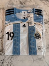 KITH x Messi x Adidas Soccer Jersey Size Large White #19 Brand New Argentina