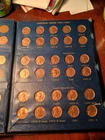 WHITMAN NO.2 LINCOLN CENT BOOK FULL 90 COINS 41 TO 74 ALL MINTS AU TO BU