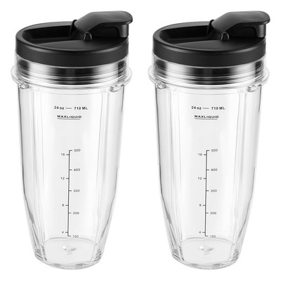 Tazze di Ricambio per Frullatore, Plastica Accessori per Spremiagrumi, Parte di Sostituzione Tazza Blender 900 ml, 32 Once Chiare Pezzi di Cup di Ricambio