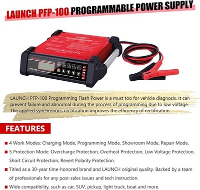 NEW LAUNCH PFP-100 Programming Flash Power Vehicle Diagnostic,5 Protection Modes