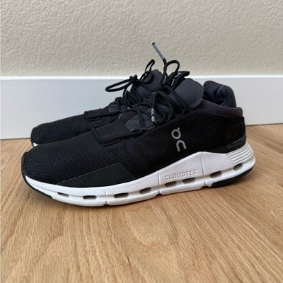 On Running Cloudnova CloudTec Sneakers Shoes Black White Men s 8.5