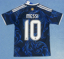 adidas Argentina Lionel Messi #10 Soccer Jersey Men's L Blue