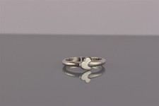 Sterling Silver 6mm Wedged Solid Heart Band Ring 925 Sz: 8
