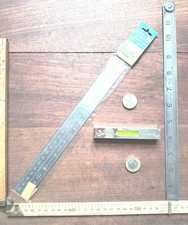 Vintage Rabone  4” Engineers Level No. 1393 & Rabone Chesterman 10" Rule No 33R