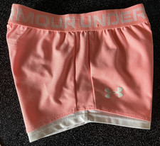 Under Armour Play up Sports Shorts Girls Youth Sz 5 Peachy Pink