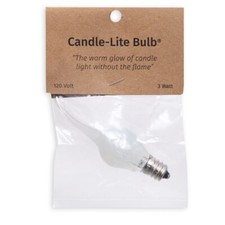 Farmhouse Silicone Candle-lite Bulbs 3 Watt Large 3640921 Set of 6