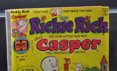 Cómics de colección de revista Richie Rich Casper No.15 diciembre Harvey World 1976 G9 - Imagen 2 de 12