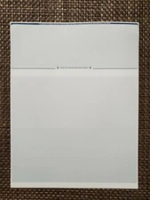 Computer Check Paper Blank Stock On Top Blue Diamond 50 Count