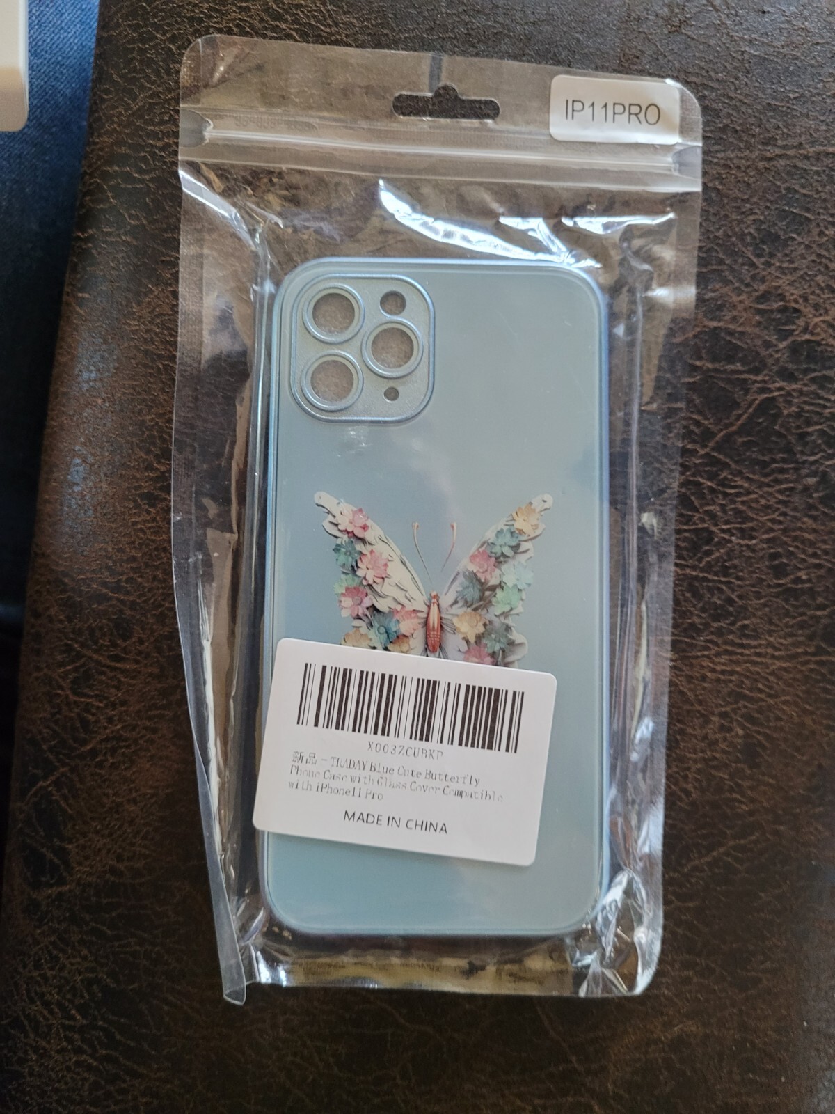 Blue Cute Butterfly Phone Case Compatible With Iphone 11 Pro