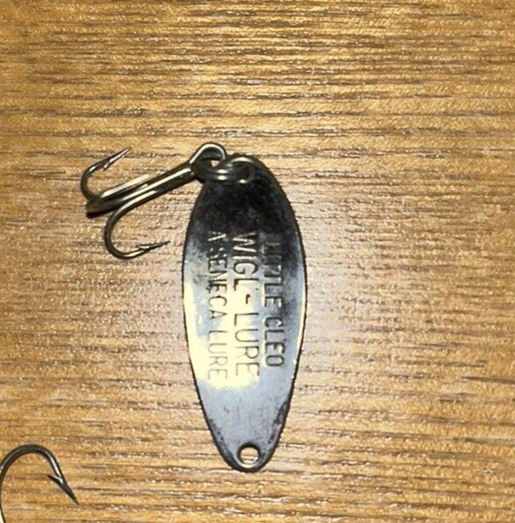 5 Vintage Little Cleo Fishing Lure Spoons Topless WIGL 3/4 ounce