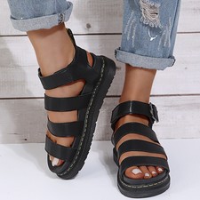 Womens Flatform Summer Ankle Strap Sandals Chunky Block Platform Fashion Shoes