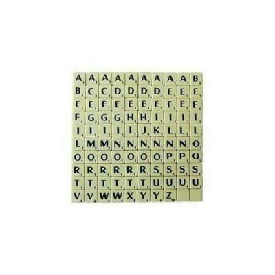 FLIESEN ELFENBEIN KUNSTSTOFF & HOLZ SCHWARZE BUCHSTABEN WÄHLEN SIE 100 - 1000 VOLLSTÄNDIGE SÄTZE