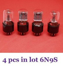 4 pcs  IN LOT X 6N9S  = 6SL7 USSR Vintage Tubes USSR 1960'-1980's = DDP