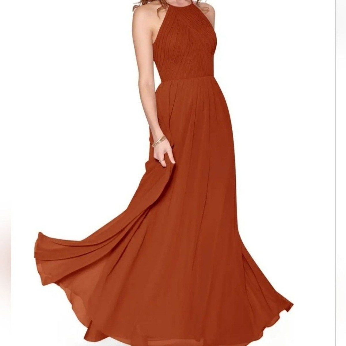 paprika colored bridesmaid dresses Azazie Alia