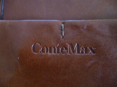   CONTE MAX ITALIAN    LIGTH BROWN GENUINE LEATHER SHOULDER BAG