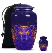 Classic Men's Bear Cremation Urn For Storing Human Ashes