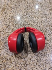 Super rare Hard Red Plastic AM Headphone Radio - Made in Korea - in Box
