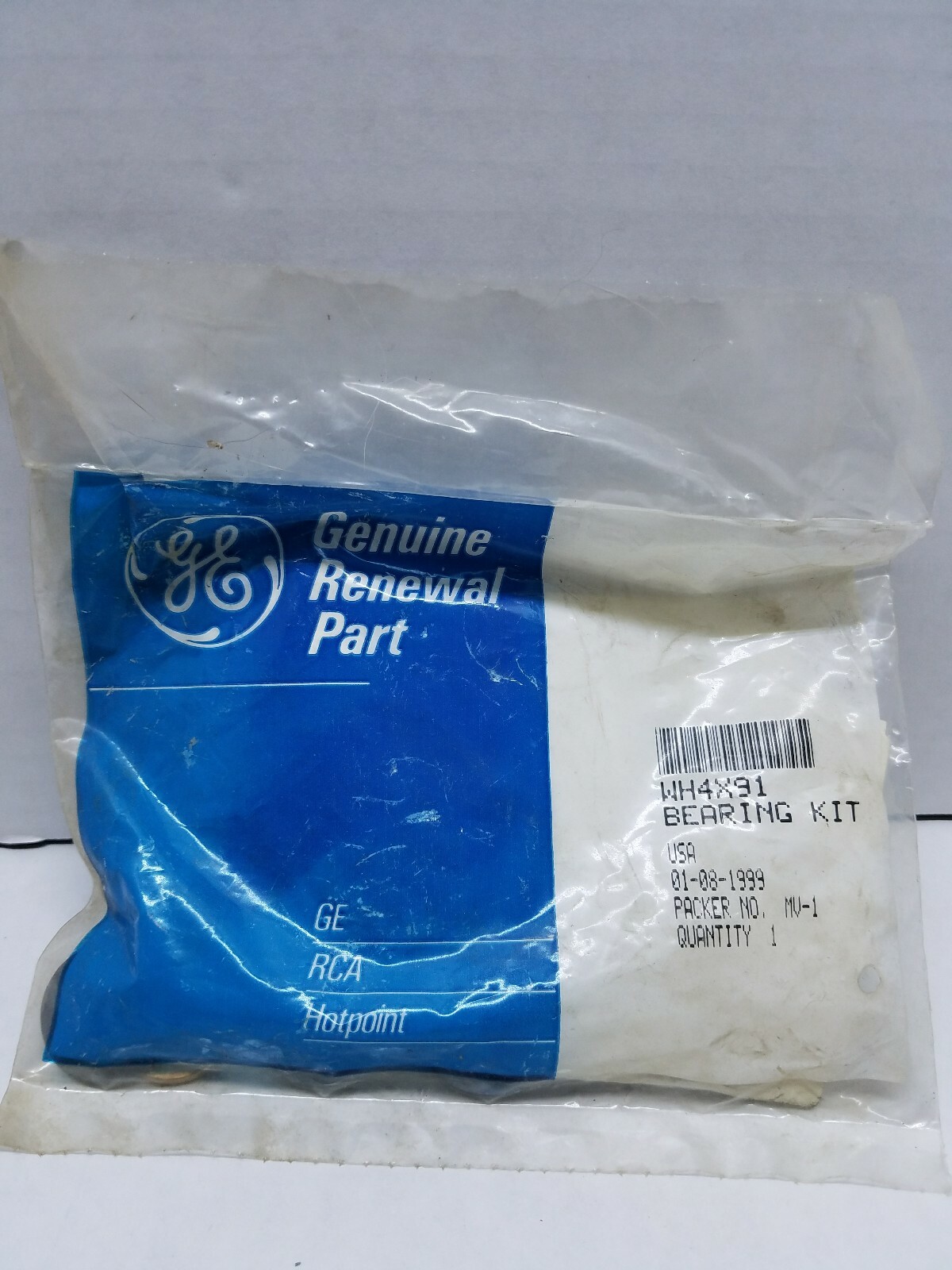 WH4X91 GE General Electric Genuine OEM washer bearing kit WH4X91 free