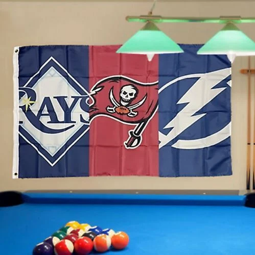 Buccaneers Lightning Rays 3 X 5 BANDERA 3X5 Banner Tampa Bay Nuevo EE. UU. Tampabay Buccs Foto 4 de 4