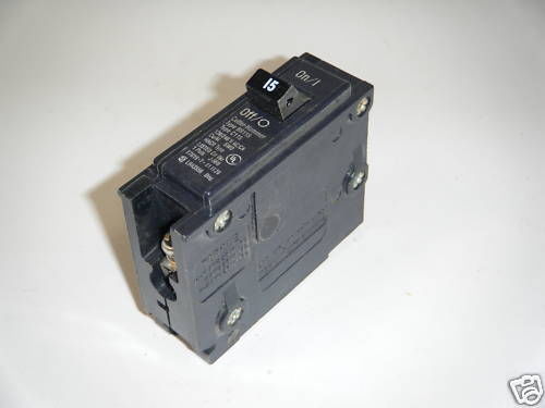 CUTLER-HAMMER BR115 1 Pole 15A Circuit Breaker USED | eBay